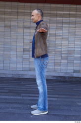 Whole Body Man T poses White Casual Slim Standing Street photo references